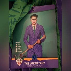 Men’s joker suit costume + mask